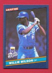 Willie Wilson #106 Baseball Cards 1986 Leaf Prices