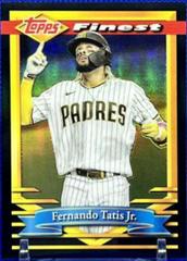 Fernando Tatis Jr. [Black Refractor] #66 Baseball Cards 2021 Topps Finest Flashbacks Prices