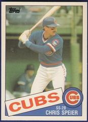 Chris Speier #111T Baseball Cards 1985 Topps Traded Tiffany Prices