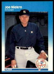 Joe Niekro #106 Baseball Cards 1987 Fleer Prices