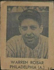 Warren Rosar [Hand Cut] #19 Baseball Cards 1948 R346 Blue Tint Prices