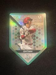 Shohei Ohtani [Aqua] #PPDC-3 Baseball Cards 2022 Bowman Platinum Plating Die Cuts Prices