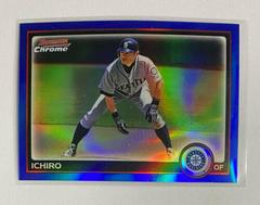 Ichiro [Blue Refractor] #129 Baseball Cards 2010 Bowman Chrome Prices