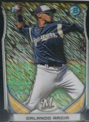 Orlando Arcia [Indigo Refractor] Baseball Cards 2014 Bowman Chrome Mini Prices
