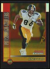 Hines Ward [Gold Refractor] #103 Football Cards 2002 Bowman Chrome Prices