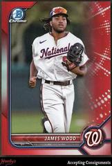 James Wood [Red] #BDC-171 Baseball Cards 2022 Bowman Draft Chrome Prices