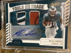 Miles Sanders [Material Autograph Prime] #TTD-33 Football Cards 2022 Panini Absolute Tools of the Trade Double Prices