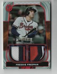 Freddie Freeman [Red] #DR-FF Baseball Cards 2022 Topps Tribute Dual Relics Prices