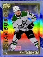 Wyatt Johnston [Gold Die Cut] #SS-22 Hockey Cards 2023 Upper Deck Star Surge Prices