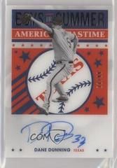 Dane Dunning #BOS-DD Baseball Cards 2021 Panini Chronicles Boys of Summer Autographs Prices