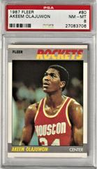 Akeem Olajuwon #80 Basketball Cards 1987 Fleer Prices