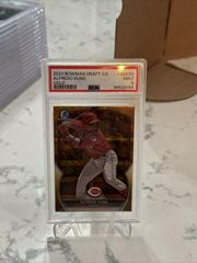 Alfredo Duno [Gold Sapphire] #BDC-99 Baseball Cards 2023 Bowman Draft Chrome Sapphire Prices