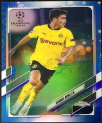 Giovanni Reyna [Blue] Soccer Cards 2020 Topps Chrome UEFA Champions League Prices
