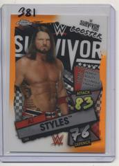 AJ Styles [Orange] #192 Wrestling Cards 2021 Topps Slam Attax Chrome WWE Prices