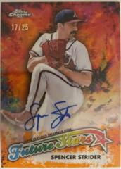 Spencer Strider [Orange] #FSA-SST Baseball Cards 2023 Topps Chrome Future Stars Autographs Prices