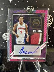 Ausar Thompson [Pink FOTL] #8 Basketball Cards 2023 Panini Recon Rookie Jersey Autograph Prices