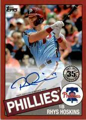 Rhys Hoskins [Red] #85A-RHO Baseball Cards 2020 Topps 1985 35th Anniversary Autographs Prices