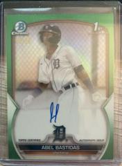 Abel Bastidas [Green] Baseball Cards 2023 Bowman Chrome Prospect Autographs Prices