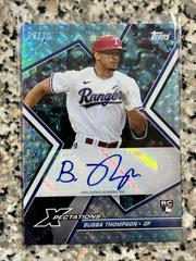 Bubba Thompson [Cyber Cyan] Baseball Cards 2023 Topps Xpectations Autographs Prices