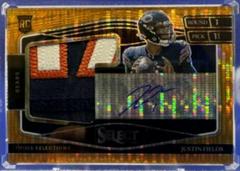 Justin Fields [Neon Orange Pulsar] #PS-JFI Football Cards 2021 Panini Select Prime Selections Signatures Prices