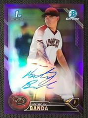Anthony Banda [Purple Refractor] #CPA-ABA Baseball Cards 2016 Bowman Chrome Prospect Autograph Prices