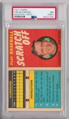 Tim McCarver Baseball Cards 1971 Topps Scratch Offs Prices