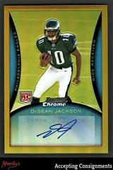 DeSean Jackson [Autograph Gold Refractor] Football Cards 2008 Bowman Chrome Prices