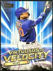 Francisco Alvarez [Black] #VV-10 Baseball Cards 2023 Stadium Club Virtuosos of Velocity Prices