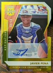 Javier Pena [Aspirations Die Cut Signature Gold] #196 Baseball Cards 2021 Panini Elite Extra Edition Prices