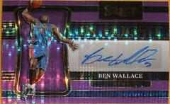 Ben Wallace [Purple Pulsar] #IF-BWL Basketball Cards 2021 Panini Select In Flight Signatures Prices