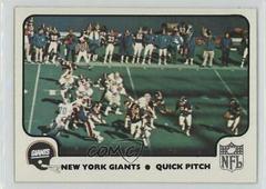 New York Giants Quick Pitch #45 Football Cards 1977 Fleer Team Action Prices