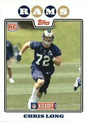 Chris Long Football Cards 2008 Topps Kickoff Prices