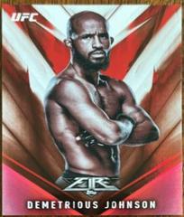 Demetrious Johnson [Red] Ufc Cards 2017 Topps UFC Fire Prices