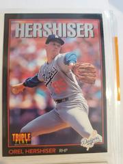 Orel Hershiser #121 Baseball Cards 1993 Panini Donruss Triple Play Prices