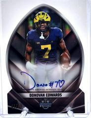 Donovan Edwards #FOFA-DE Football Cards 2023 Bowman Chrome University Future of Autographs Prices