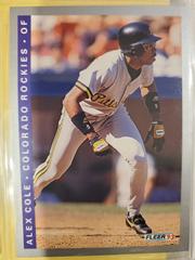 Alex Cole #408 Baseball Cards 1993 Fleer Prices