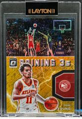 Trae Young [Gold] Basketball Cards 2021 Panini Donruss Optic Raining 3s Prices