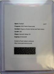 Kenneth Walker III [Helmet Patch Autograph] #108 Football Cards 2022 Panini Impeccable Prices