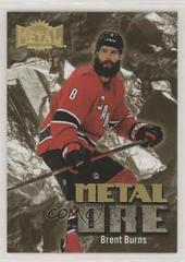 Brent Burns [Gold] #MO-7 Hockey Cards 2022 Skybox Metal Universe Ore Prices