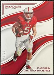 Christian McCaffrey [Ruby] #7 Football Cards 2023 Panini Immaculate Collection Collegiate Prices