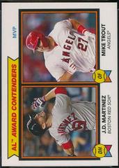 J.D. Martinez, Mike Trout #192 Baseball Cards 2018 Topps Throwback Thursday Prices