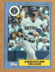 Christian Yelich [Blue] #78B-41 Baseball Cards 2022 Topps Mini 1987 Prices