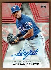 Adrian Beltre [Red] #BSA-ABE Baseball Cards 2023 Topps Series 1 Stars Autographs Prices