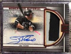 Jim Thome Baseball Cards 2023 Topps Museum Collection Momentous Material Jumbo Patch Autographs Prices