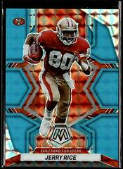 Jerry Rice [Blue Fluorescent] Football Cards 2022 Panini Mosaic Prices