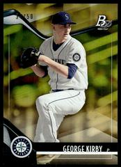 George Kirby [Gold] Baseball Cards 2021 Bowman Platinum Top Prospects Prices