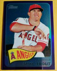 Mike Trout [Purple Refractor] #250 Baseball Cards 2014 Topps Heritage Chrome Prices