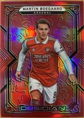 Martin Odegaard [Red Flood] Soccer Cards 2022 Panini Obsidian Prices