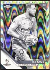 Jan Oblak [Black & White Ray Wave Refractor] Soccer Cards 2021 Topps Chrome UEFA Champions League Prices