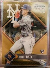 Brett Baty [Gold] #ST-16 Baseball Cards 2023 Bowman Sterling Tek Prices